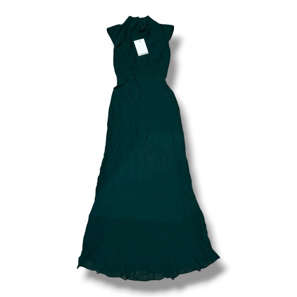 NWT Reformation Green Alizee Dress, Size 0 - Picture 4 of 7